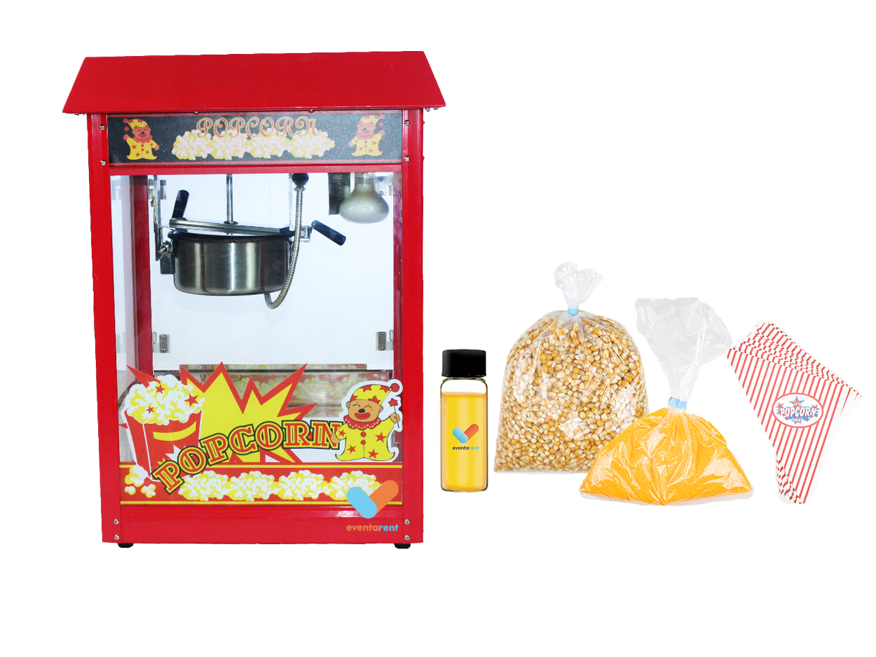 Roetpieten Popcornmachine (incl. 50 porties)