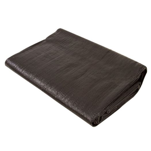 Grondzeil 7x5,25m incl zwarte spanriem 1m