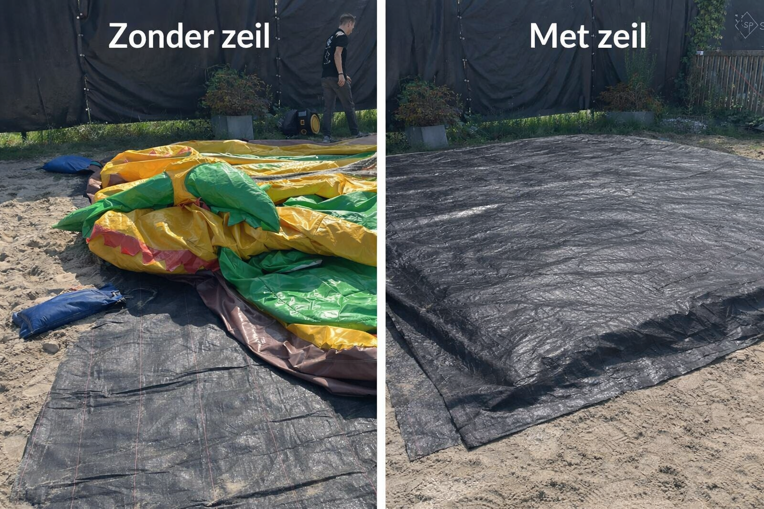 Afdekzeil groen 4x8m