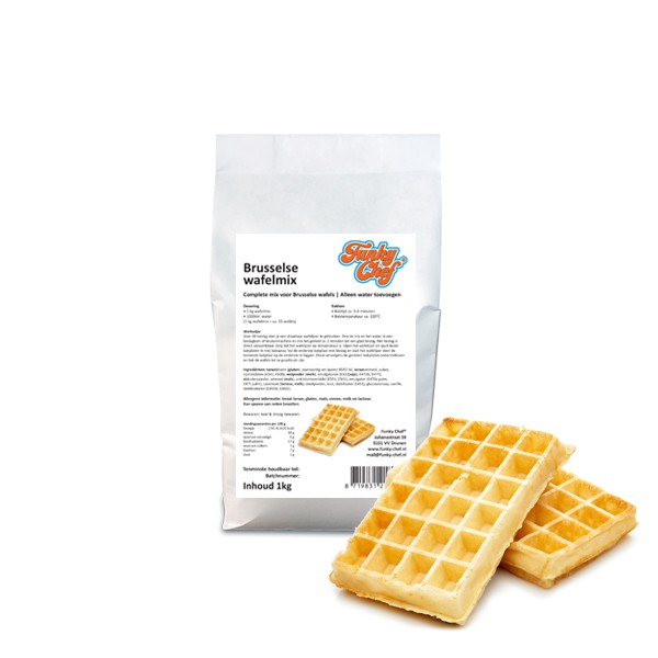 Deegmix Brusselse Wafels 1kg (25 wafels)