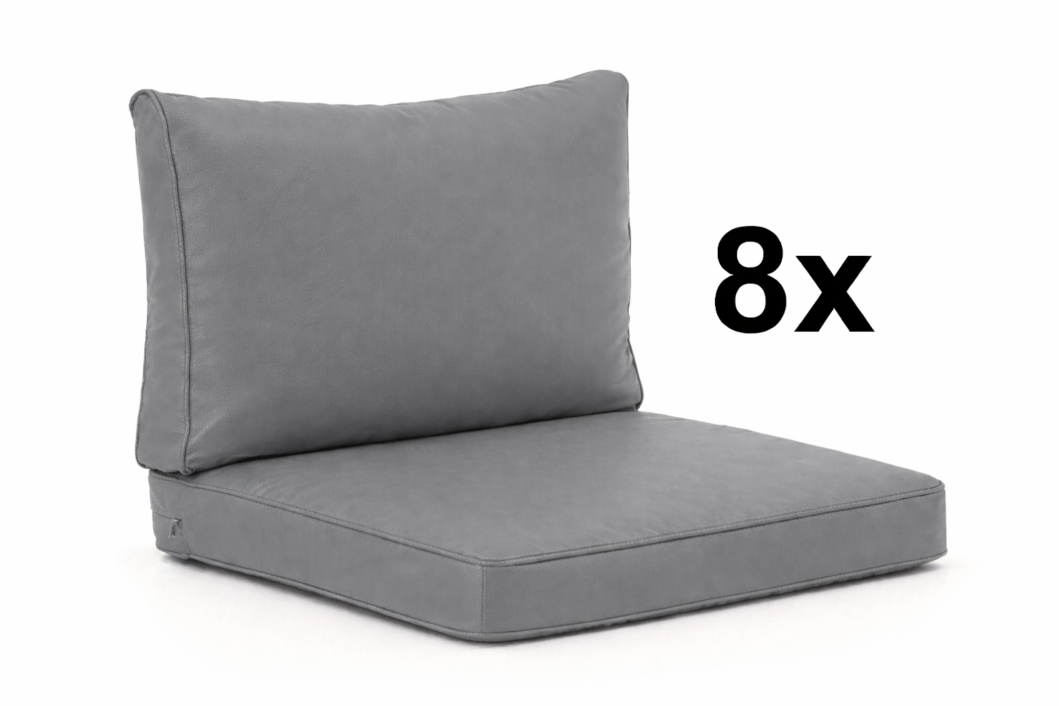 Kussenset lounge grijs 8 p.
