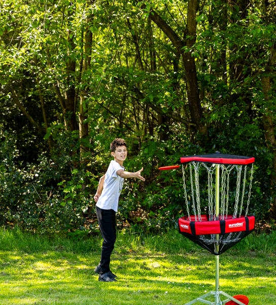 Frisbee Golf goal (incl. 10 frisbee's)