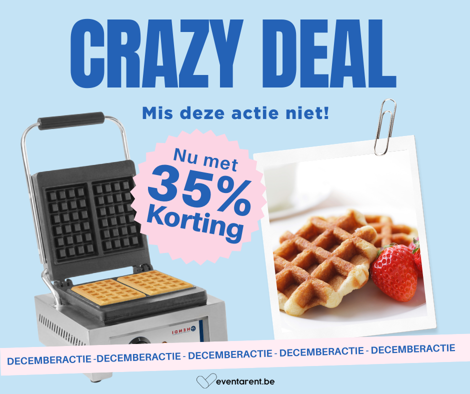 DecemberACTIE -  100 Luikse wafels ! - wafelijzer + deeg