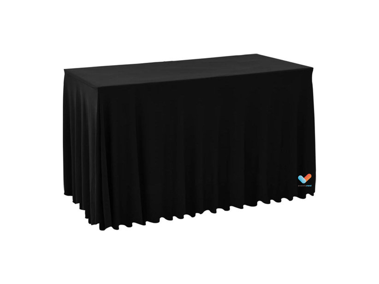 Stretchrok buffettafel 76x183cm zwart surf