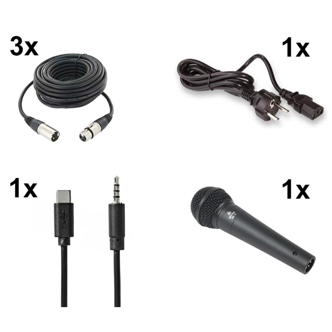 Bekabelingskoffer basic Licht en geluid