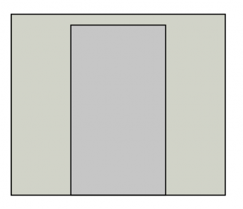Zijwand Hemiksem 4m Deur - Vouwtent Zandkleur