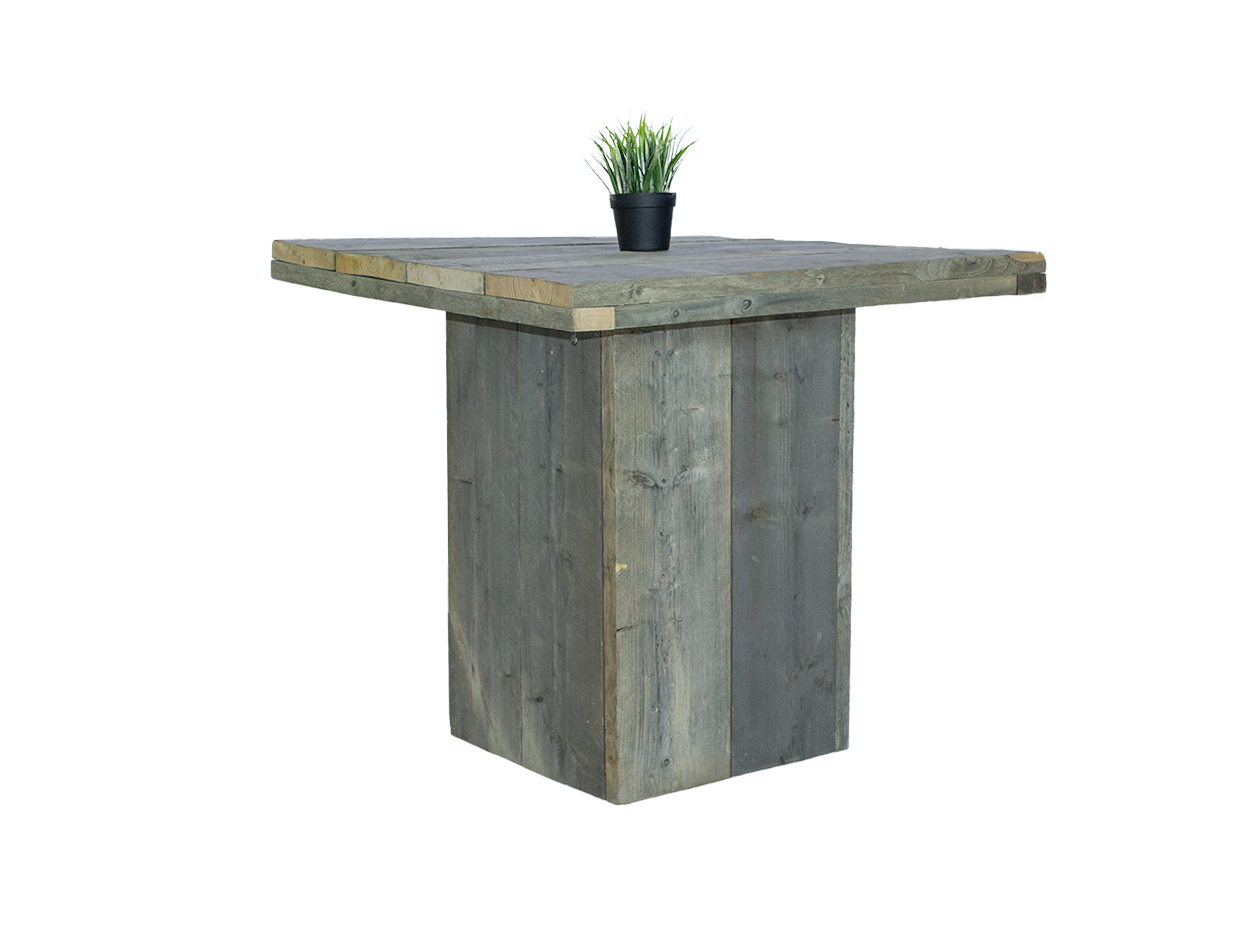 Steigerhout - Verkooptafel 80x80 cm