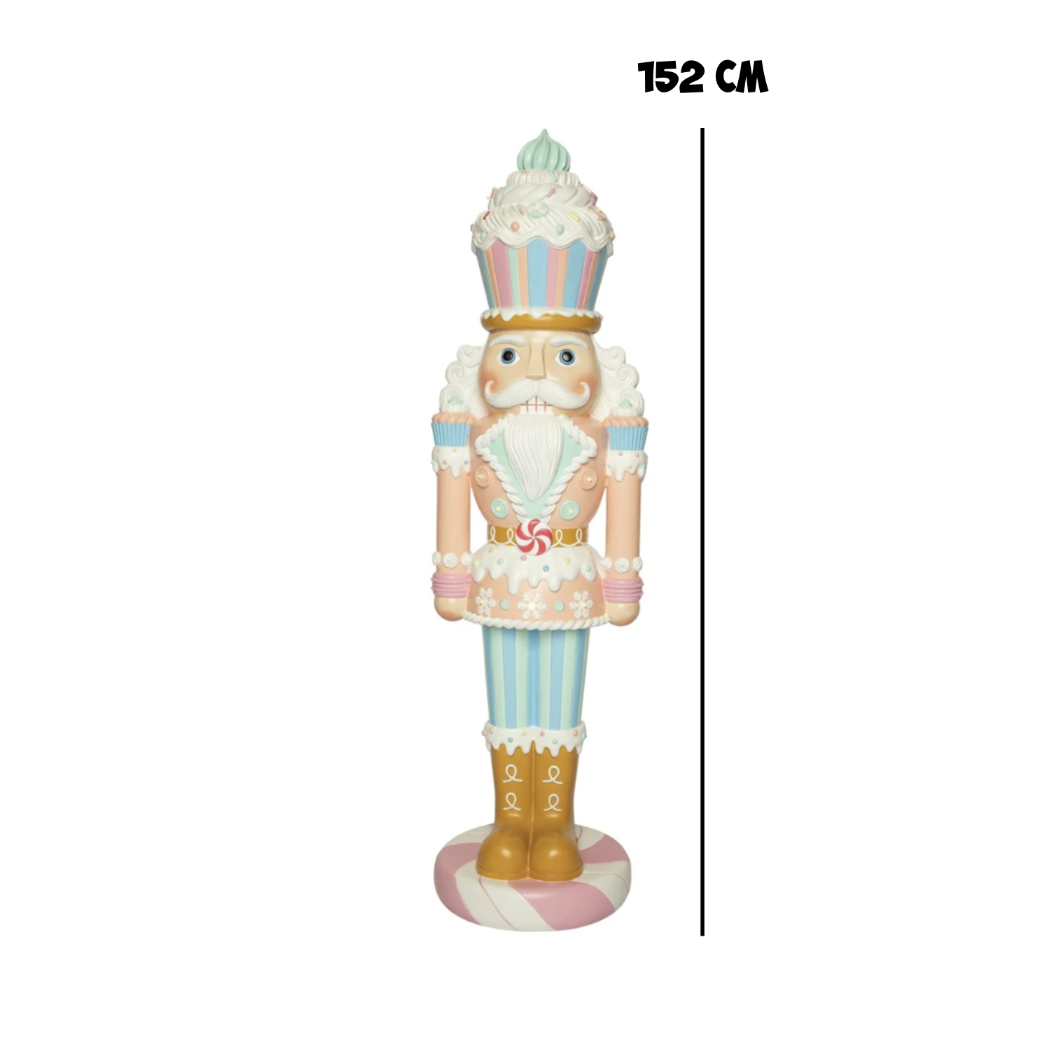 Kerstdeco XL - Notenkraker Sweet 42x38x152cm