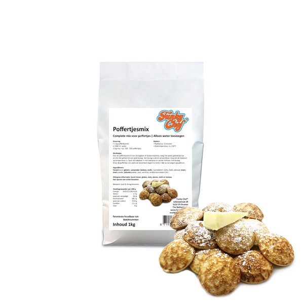 Deegmix Poffertjes 1kg (200 poffertjes)