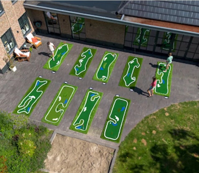 Set minigolfbanen (9stuks - incl. toebehoren)