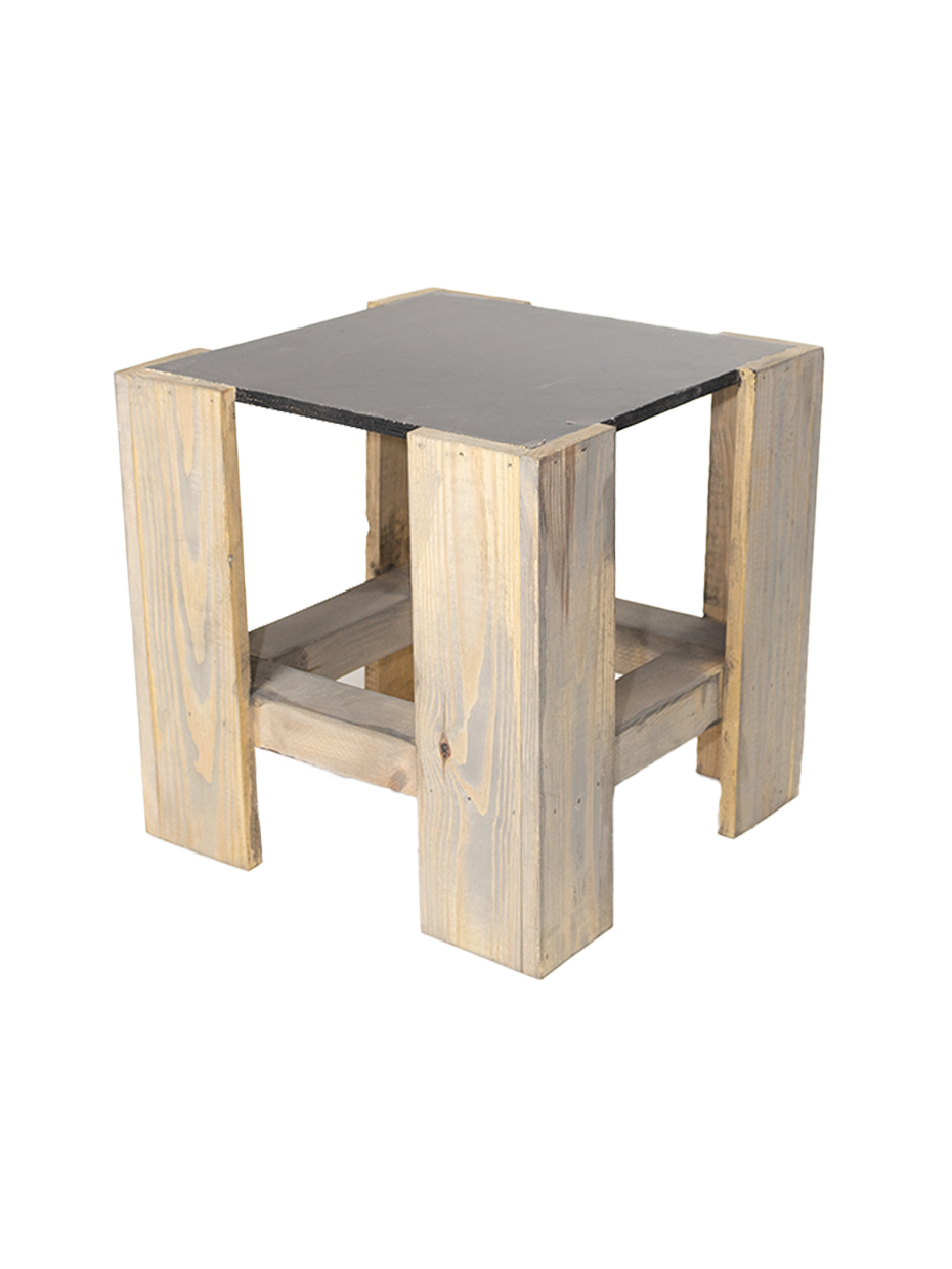 Steigerhout - Salontafel Klein (43x43cm)