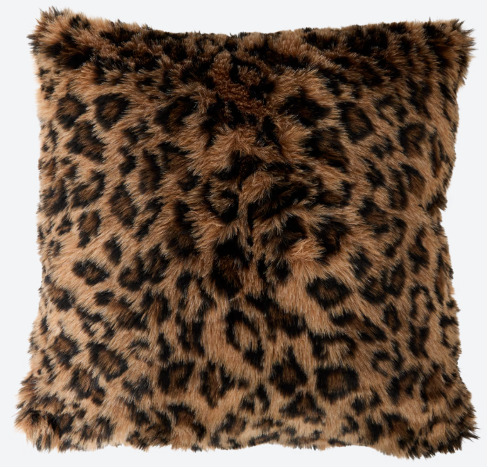 Kussen zacht panterprint 45x45