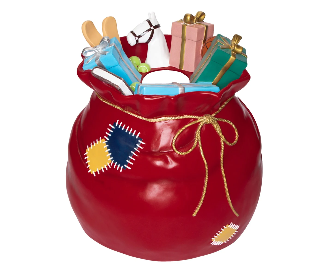 Sintdeco L - Grote zak sinterklaas/ fotogeniek artikel met hoofdgat - 97x77x101cm