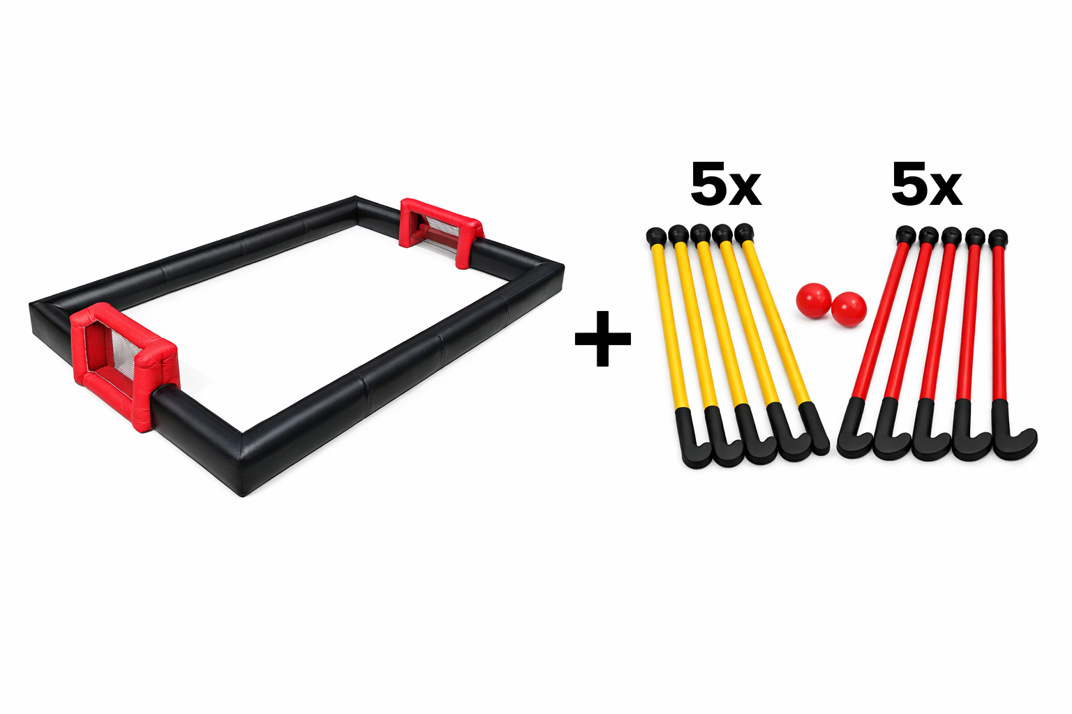 Hockeyboarding + set 10 sticks