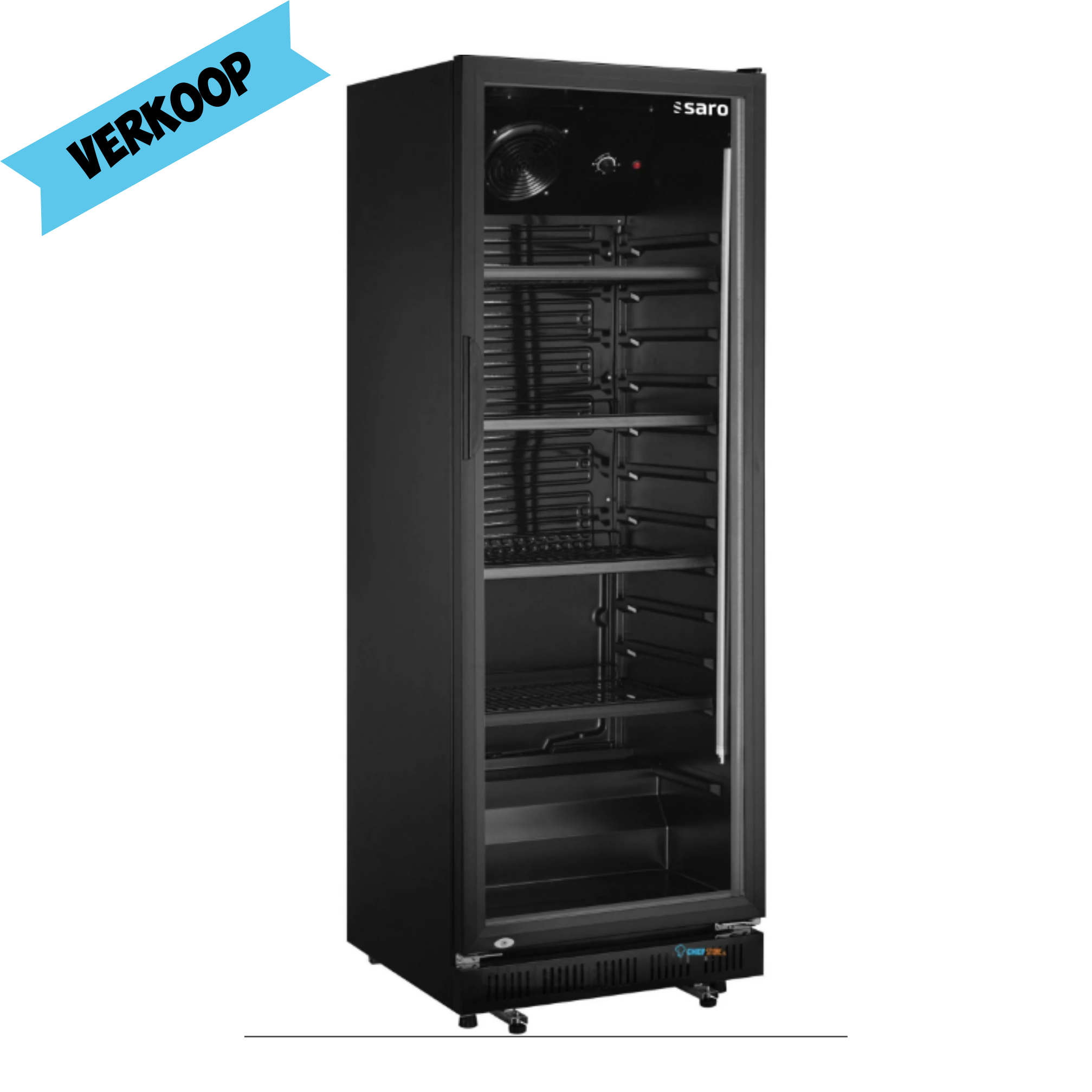2dehands - Frigo hoog- Display Zwart (360l ) - NIEUWSTAAT
