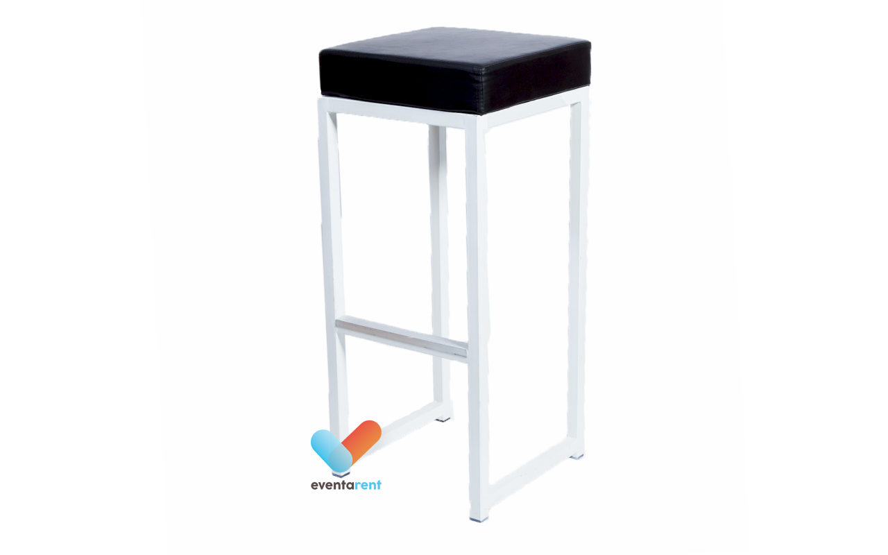 Barkruk Kubo Wit - Zwart