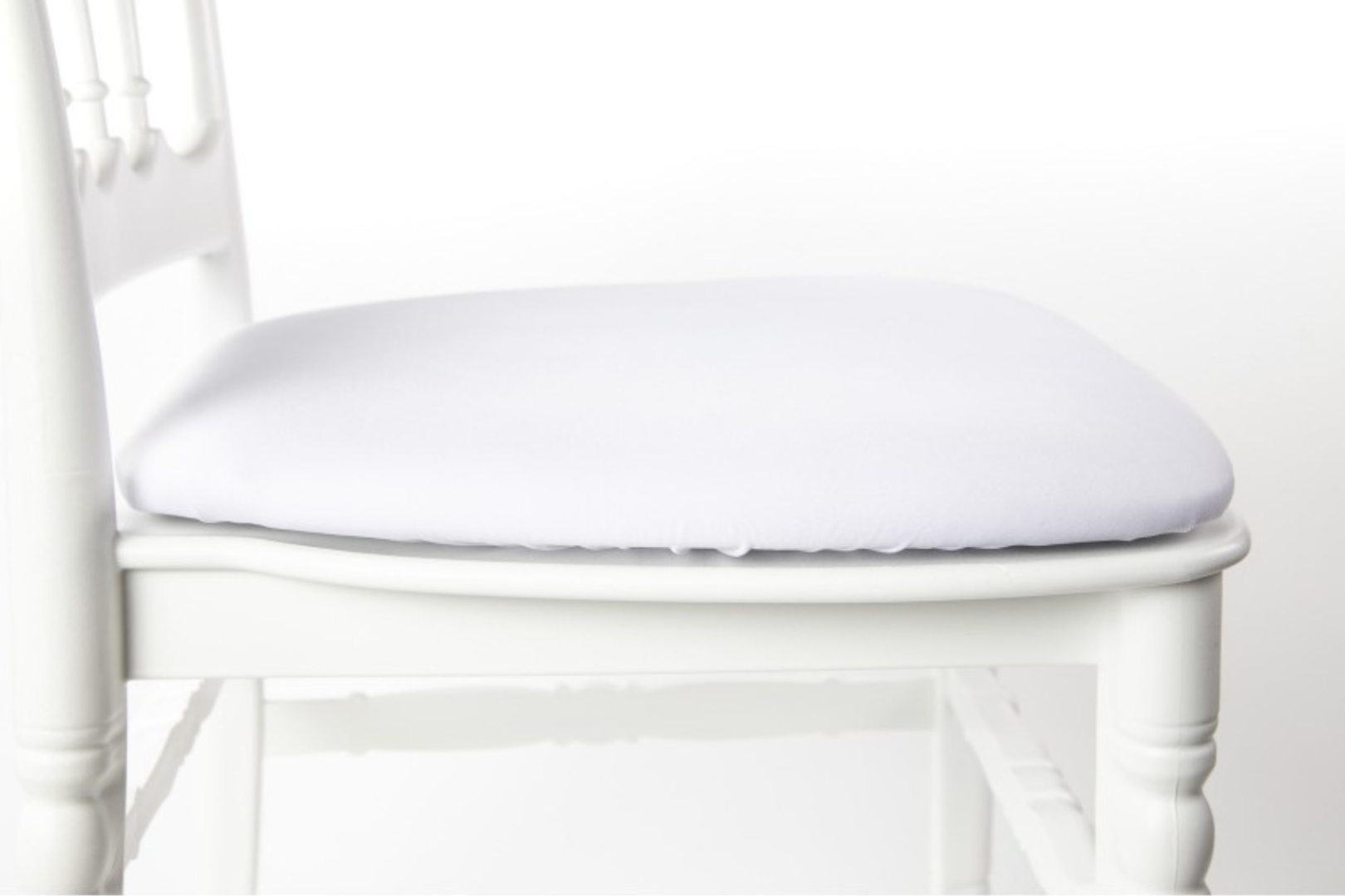Stoel Napoleon Wit met wit zitkussen