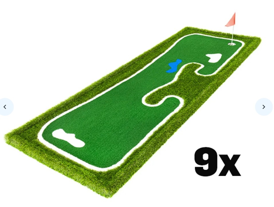 Set minigolfbanen (9stuks - incl. toebehoren)